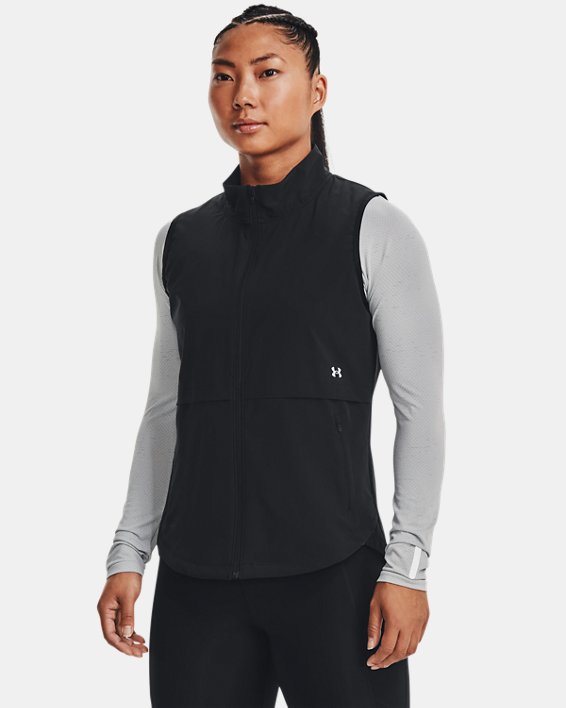 Women's ColdGear® Infrared Up The Pace Vest, Black, pdpMainDesktop image number 0